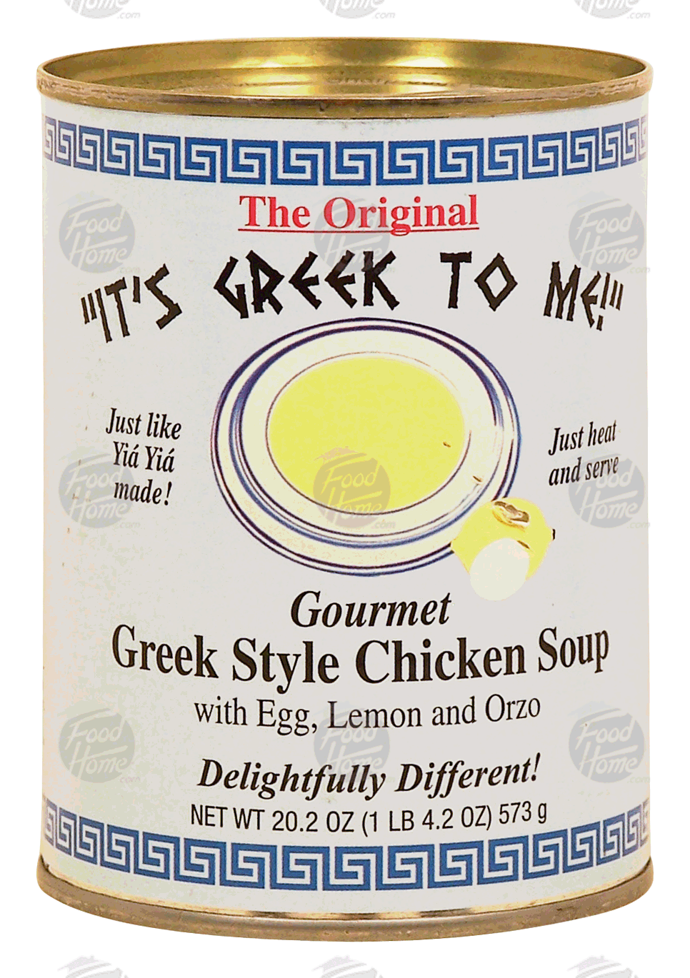 It's Greek To Me!  gourmet greek style chicken soup with egg, lemon and orzo Full-Size Picture